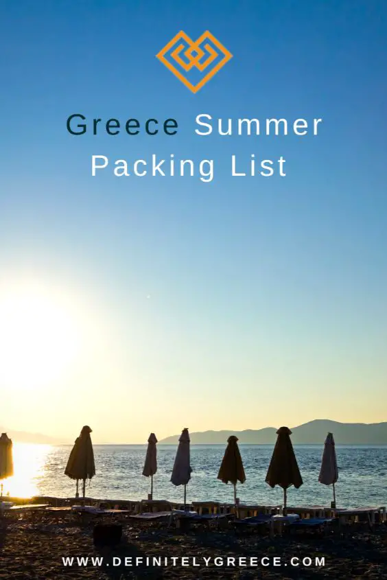 greece summer packing list