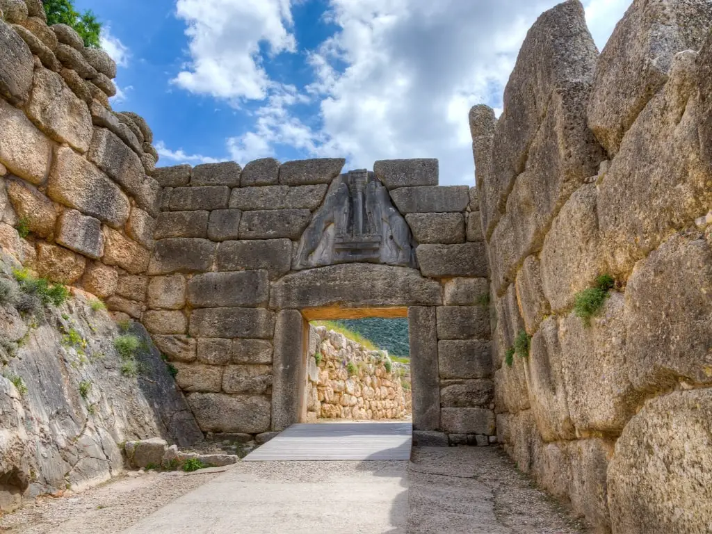 Lion Gate Peloponnese - Greece in June