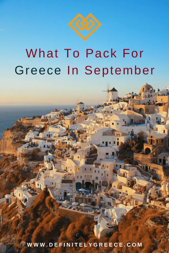 what to pack greece september