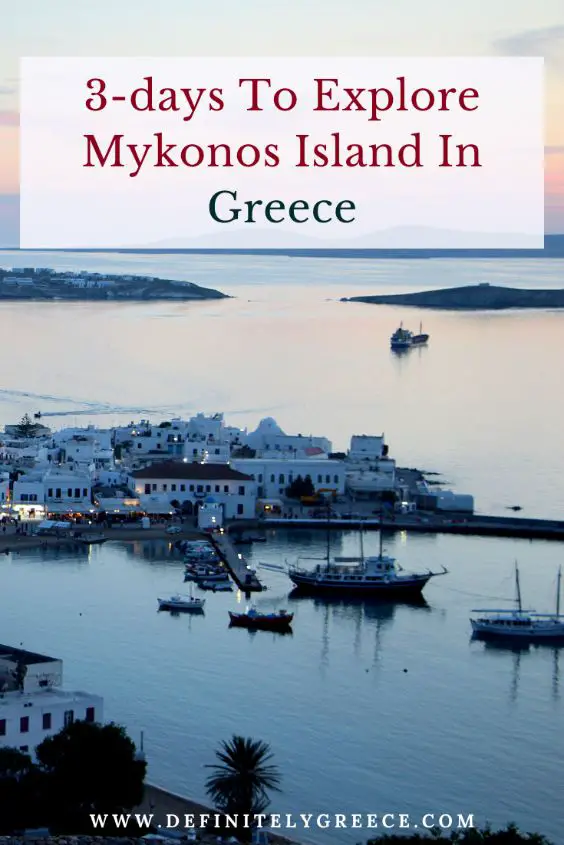 3 days in mykonos