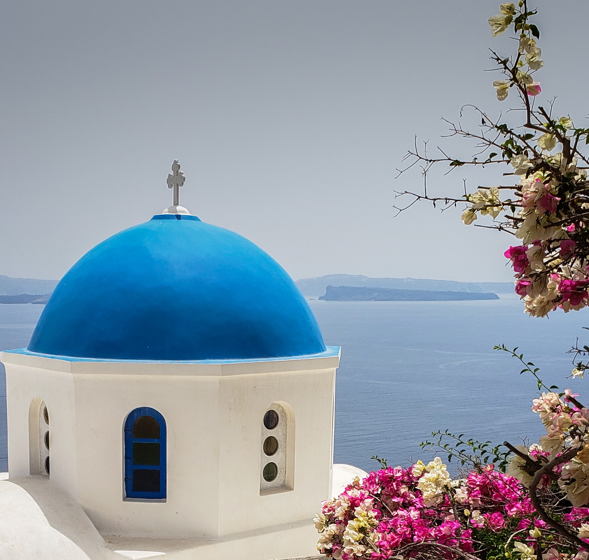 Blue Domes Santorini Island Greek Holidays