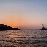 Sunset Lighthouse in Chania