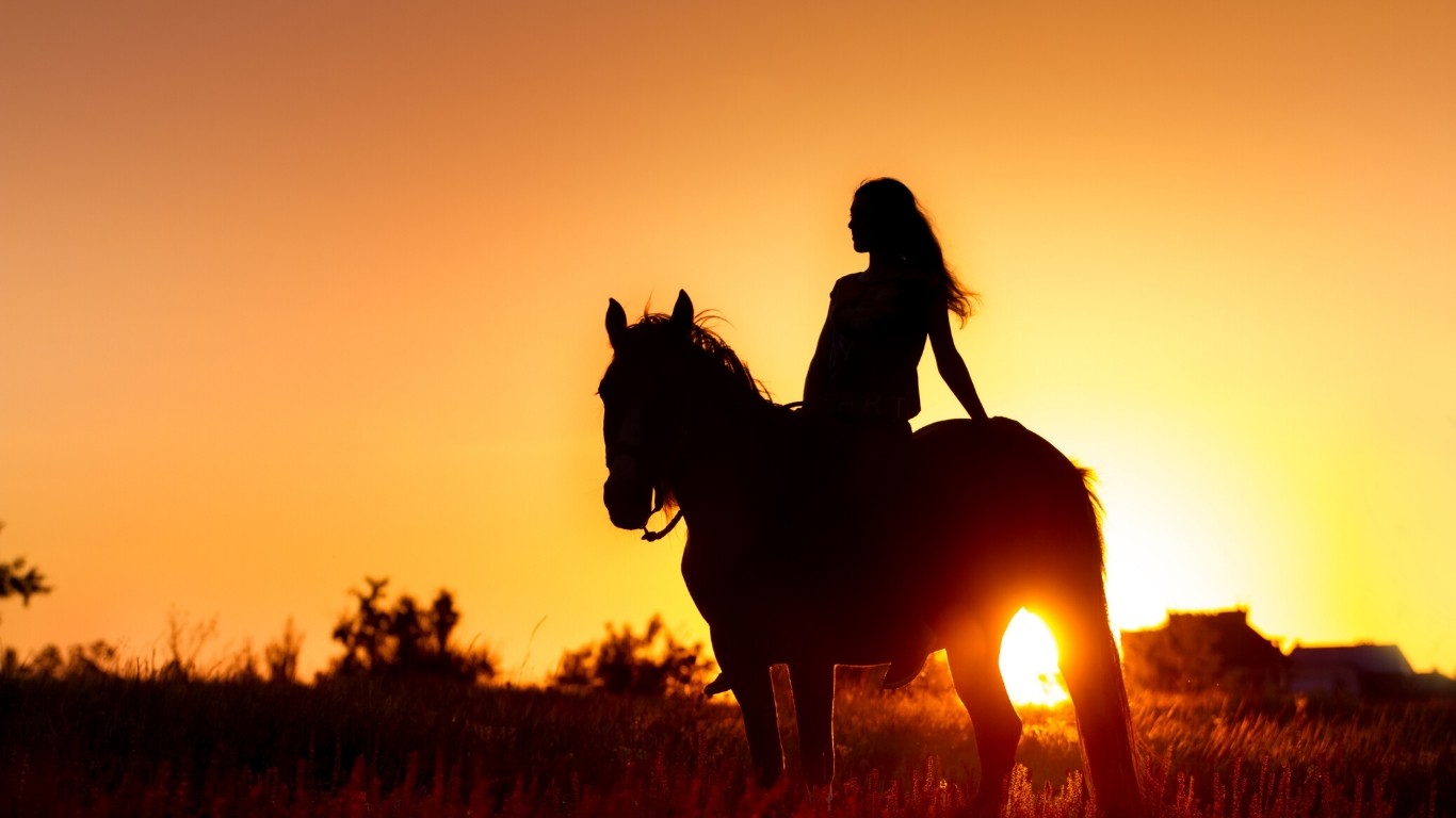 horseriding-horse-sunset