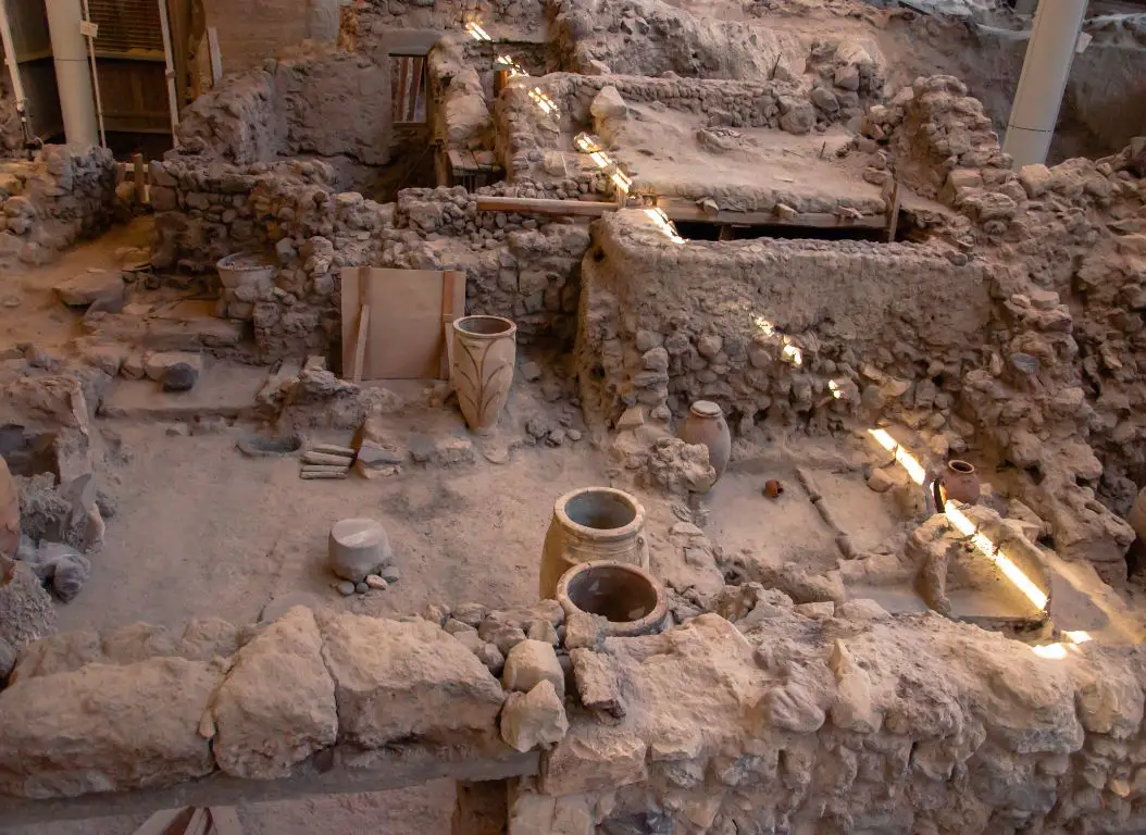 Akrotiri Ruins Santorini Excavation